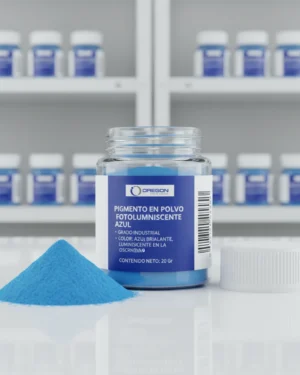 Pigmento En Polvo Fotoluminiscente Azul