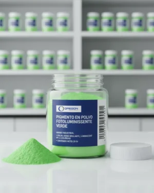 Pigmento En Polvo Fotoluminiscente Verde