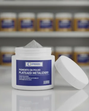 Pigmento En Polvo Plateado Metalizado 50G