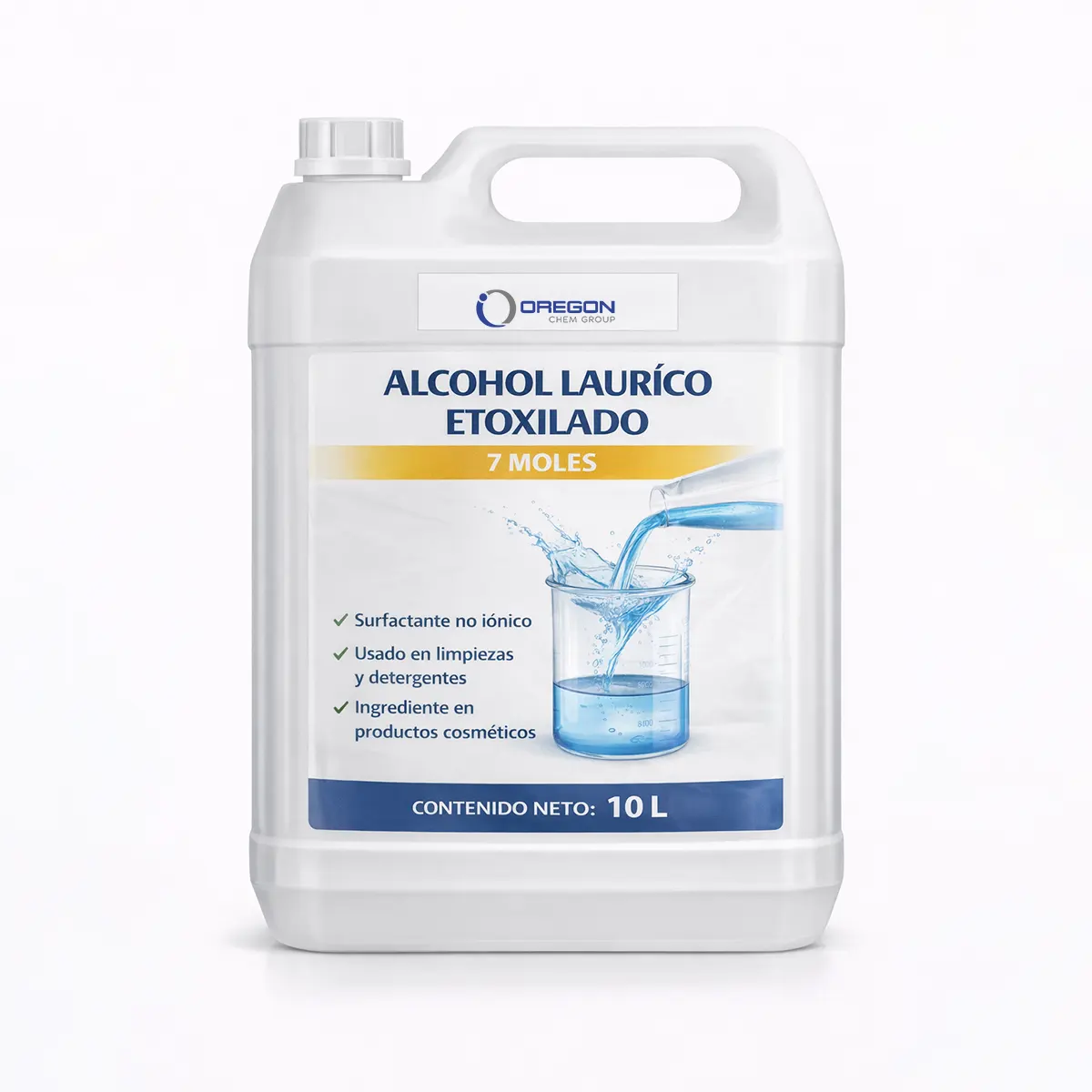 Alcohol Lauríco Etoxilado 7 Moles 2 Alcohol Laurico Etoxilado 10 L