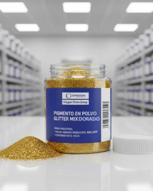 Pigmento En Polvo Glitter Mix Dorado 15 Gr