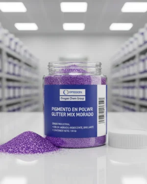Pigmento En Polvo Glitter Mix Morado 100 Gr