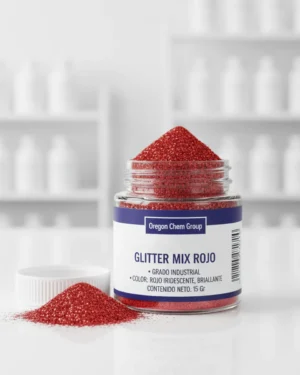 Pigmento En Polvo Glitter Mix Rojo 15 Gr