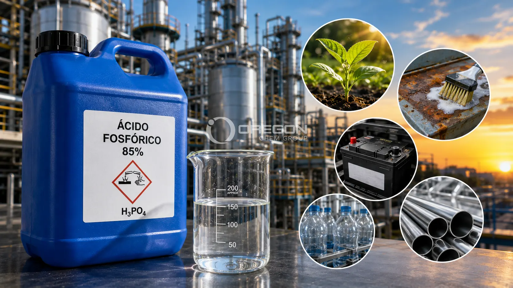 Ácido Fosfórico 85%: la materia prima que impulsa industrias mucho más allá de los fertilizantes 1 Ácido Fosfórico