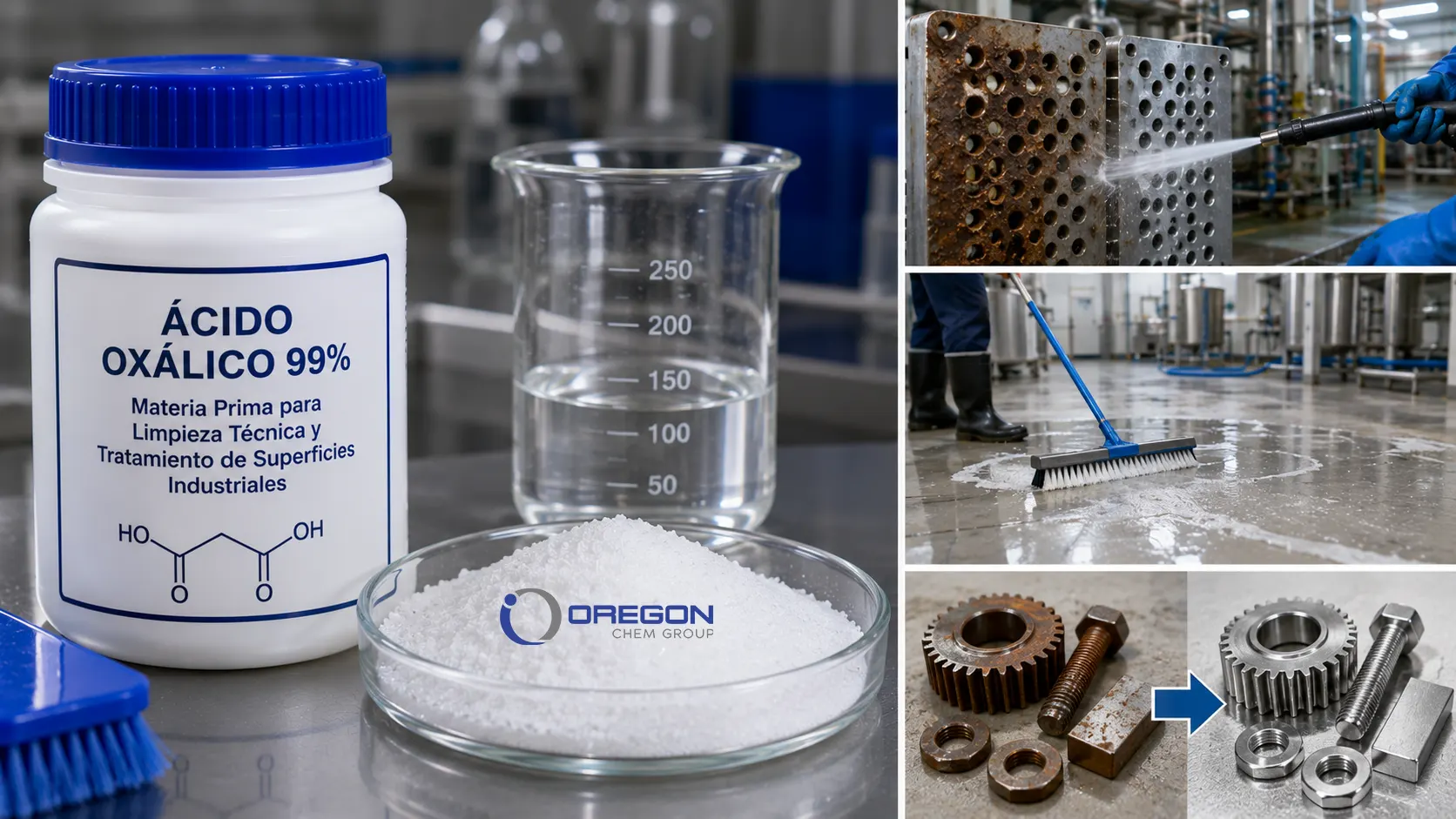 Ácido Oxálico 99%: la materia prima indispensable para limpieza técnica y tratamiento de superficies industriales 1 Ácido Oxálico