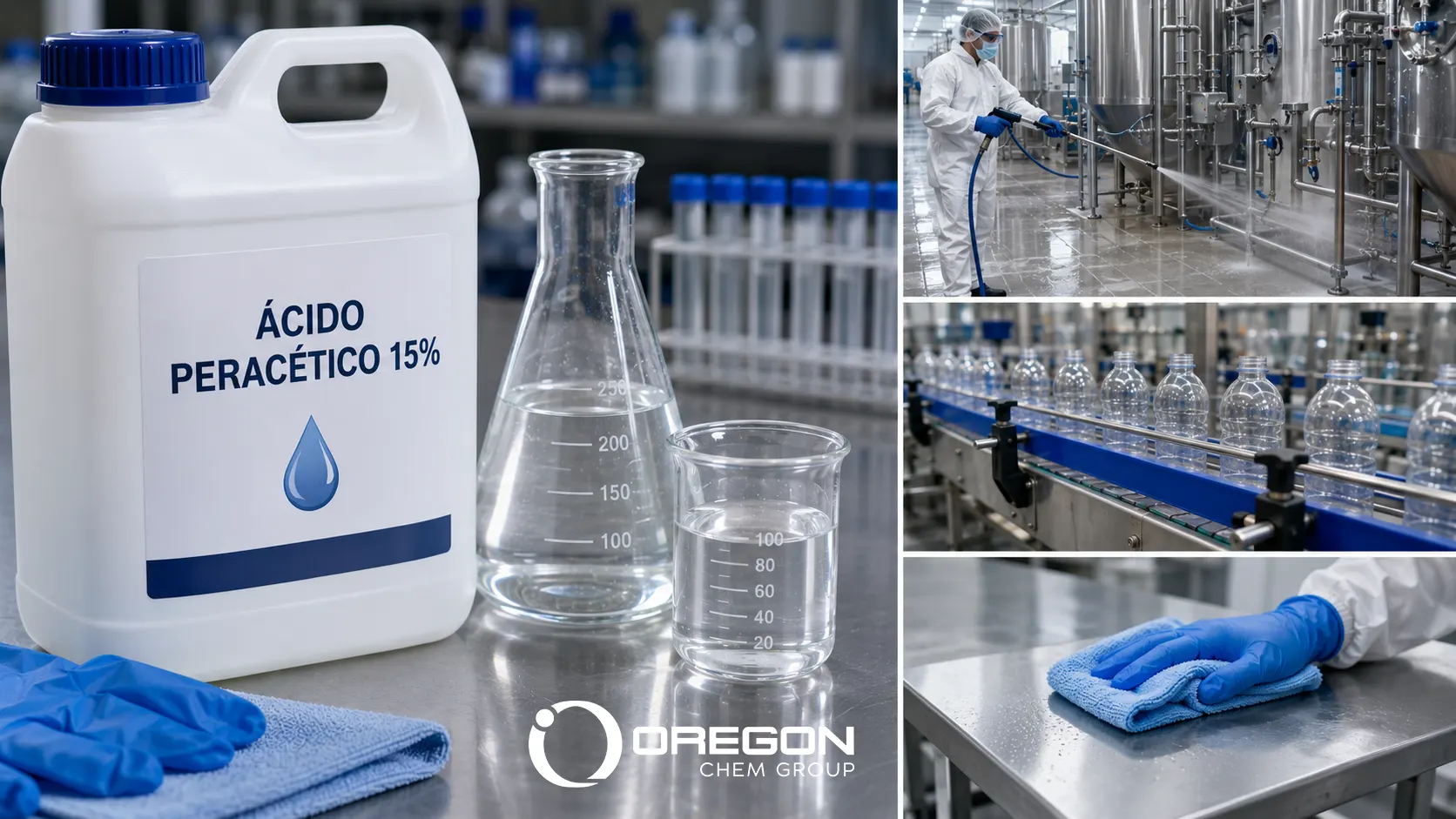Ácido Peracético 15%: la solución utilizada por industrias que priorizan la higiene y la eficiencia operativa 1 Ácido Peracético
