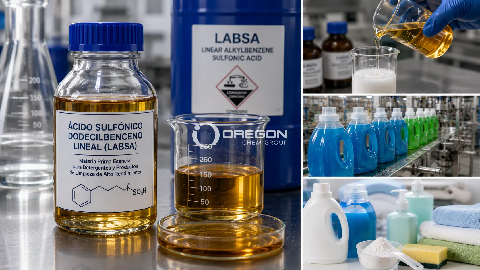Ácido Sulfónico Dodecilbenceno Lineal (LABSA): la materia prima esencial para detergentes y productos de limpieza de alto rendimiento 1 Ácido Sulfónico