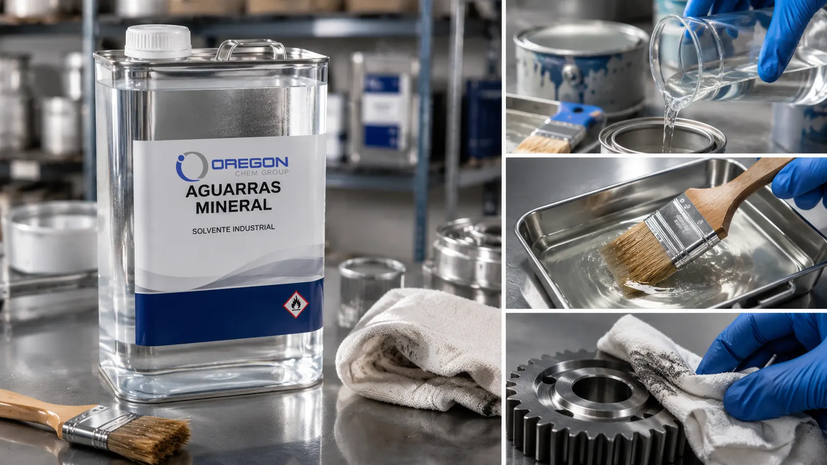 Aguarrás Mineral: el solvente industrial indispensable para limpieza, dilución y mantenimiento profesional 1 Aguarrás Mineral